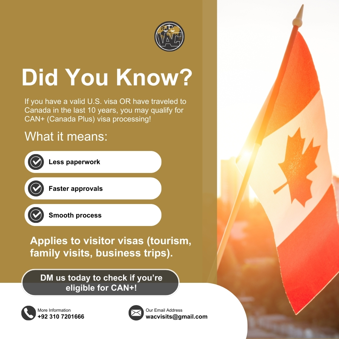 Did You Know? – CAN+ Visa Processing for Canada